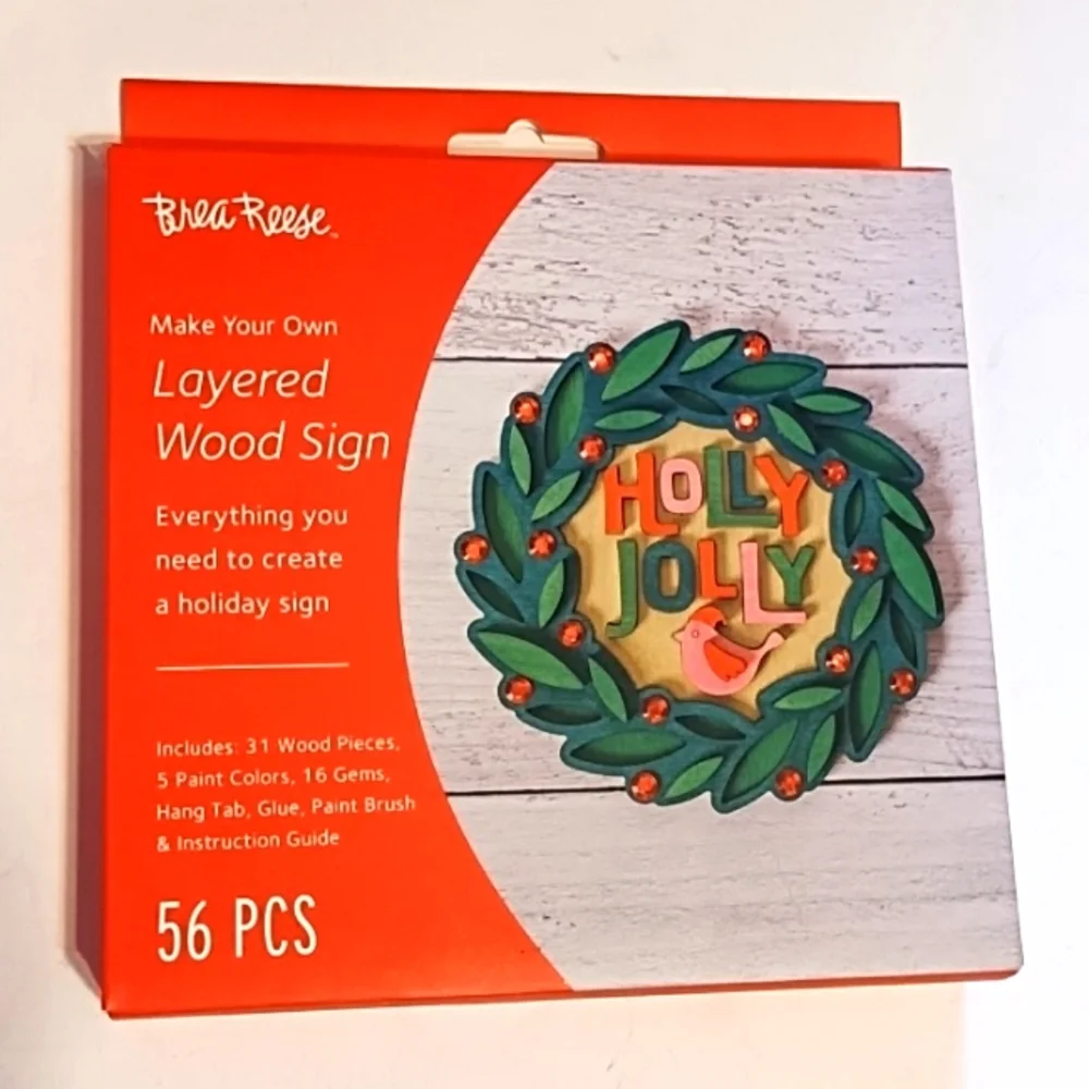 COPY - Nwt Brea Reese 56 PC Layered Wood Sign